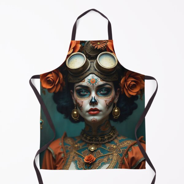 Item preview, Catrina Steampunk Rosa Naranja designed and sold by TXLou.