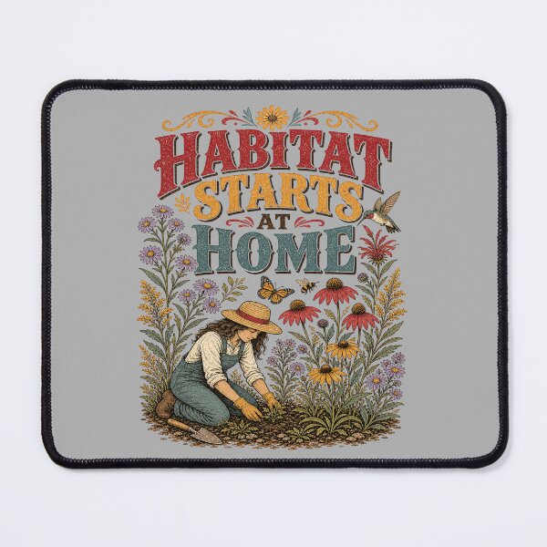 Item preview, Habitat starts home - Native Plant Gardening – Wildflower Habitat Gardener Design designed and sold by JansenGS.