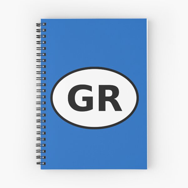 Item preview, Greece GR International Oval Sticker · Minimalist Mediterranean Travel Identity designed and sold by The Digital Compass.