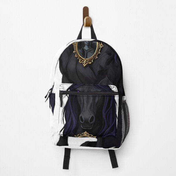 Item preview, Gothic Black Stallion Antique Cameo Mirror designed and sold by IllumeInk.