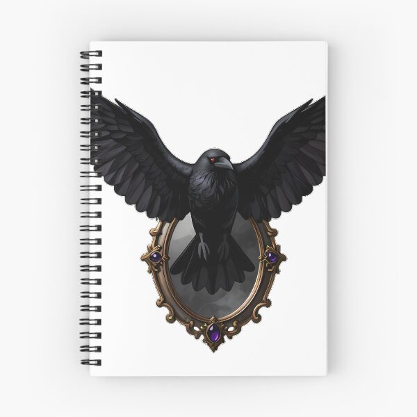 Item preview, Gothic Crow Amethyst Portal Mirror designed and sold by IllumeInk.