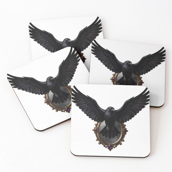Item preview, Gothic Crow Amethyst Portal Mirror designed and sold by IllumeInk.