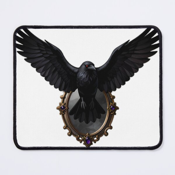 Item preview, Gothic Crow Amethyst Portal Mirror designed and sold by IllumeInk.