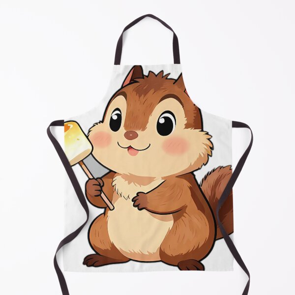 Item preview, Cute Chipmunk with Mini Marshmallow Skewer designed and sold by pumsquare.