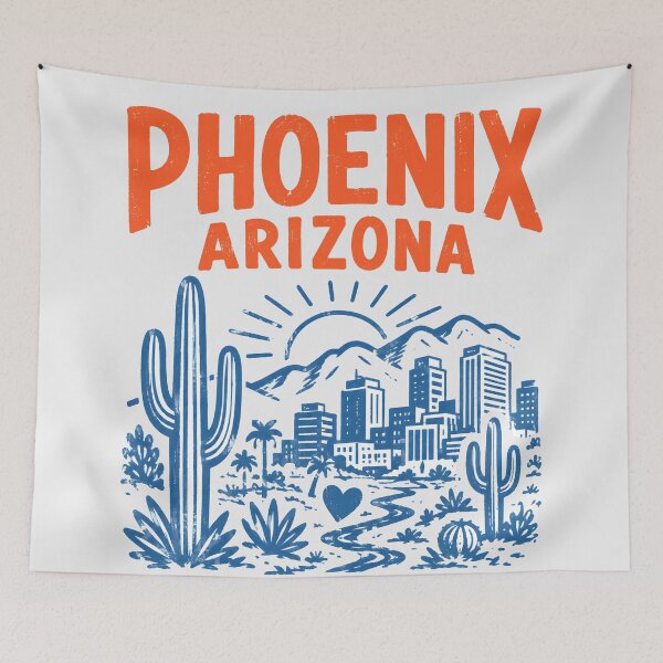 Item preview, Phoenix Arizona Retro City designed and sold by HowToCanadian.