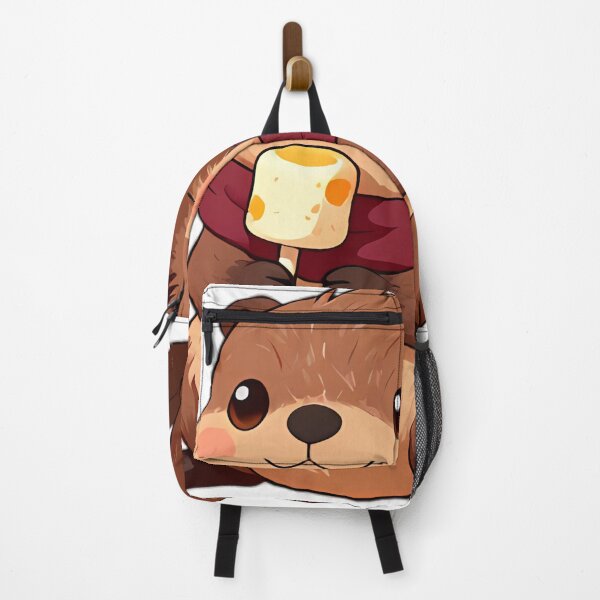 Item preview, Cute Baby Beaver with Campfire Marshmallow designed and sold by pumsquare.