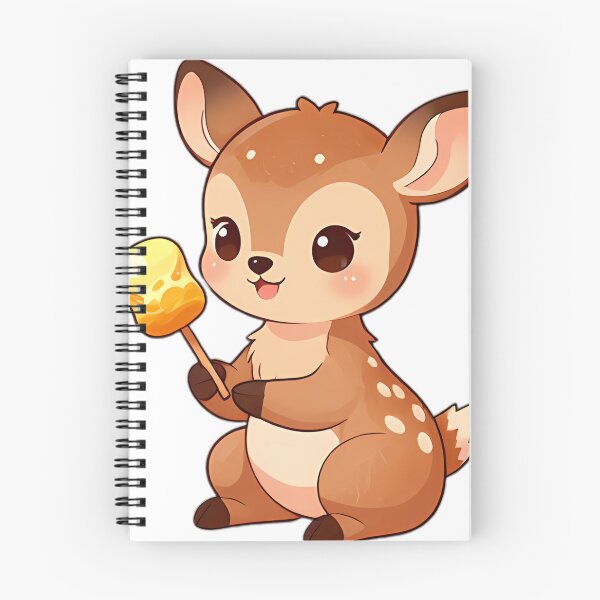 Item preview, Cute Deer Fawn with Toasted Marshmallow Skewer designed and sold by pumsquare.
