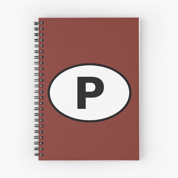 Item preview, Portugal P International Oval Sticker · Minimalist European Travel Identity designed and sold by The Digital Compass.