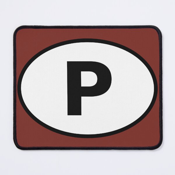 Item preview, Portugal P International Oval Sticker · Minimalist European Travel Identity designed and sold by The Digital Compass.