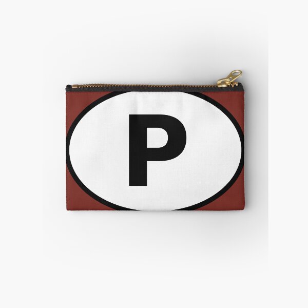 Item preview, Portugal P International Oval Sticker · Minimalist European Travel Identity designed and sold by The Digital Compass.