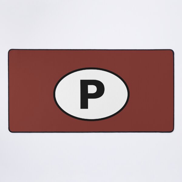 Item preview, Portugal P International Oval Sticker · Minimalist European Travel Identity designed and sold by The Digital Compass.