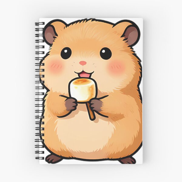 Item preview, Cute Hamster with Toasted Mini Marshmallow designed and sold by pumsquare.