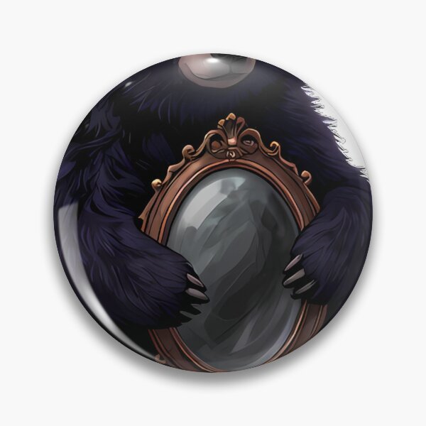Item preview, Gothic Black Bear Cub Antique Ornate Mirror designed and sold by IllumeInk.