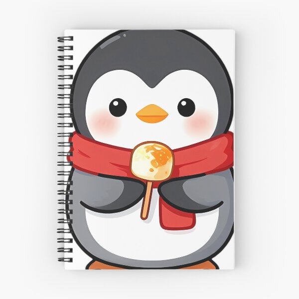 Item preview, Cute Penguin with Toasted Marshmallow Skewer designed and sold by pumsquare.
