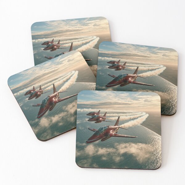 Item preview, Red Arrows Over Coastal Waters designed and sold by Skyframe Aviation.