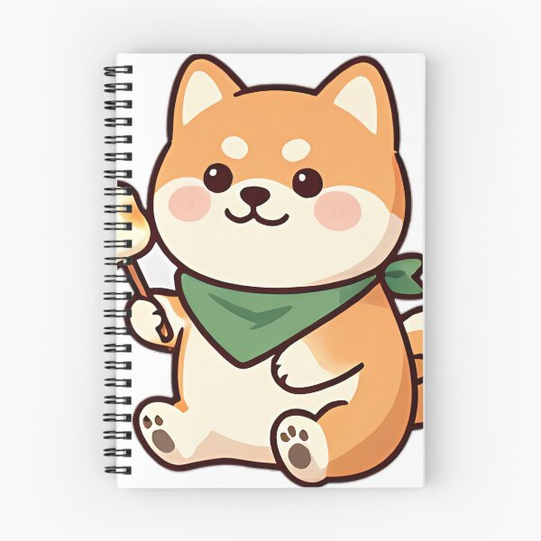 Item preview, Cute Shiba Inu with Roasted Marshmallow Stick designed and sold by pumsquare.