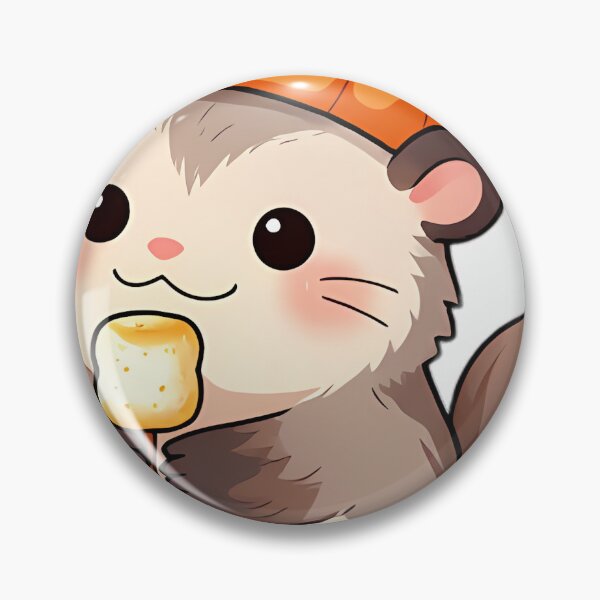 Item preview, Cute Opossum with Toasted Marshmallow on Stick designed and sold by pumsquare.