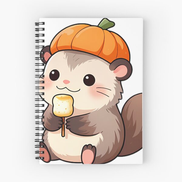 Item preview, Cute Opossum with Toasted Marshmallow on Stick designed and sold by pumsquare.
