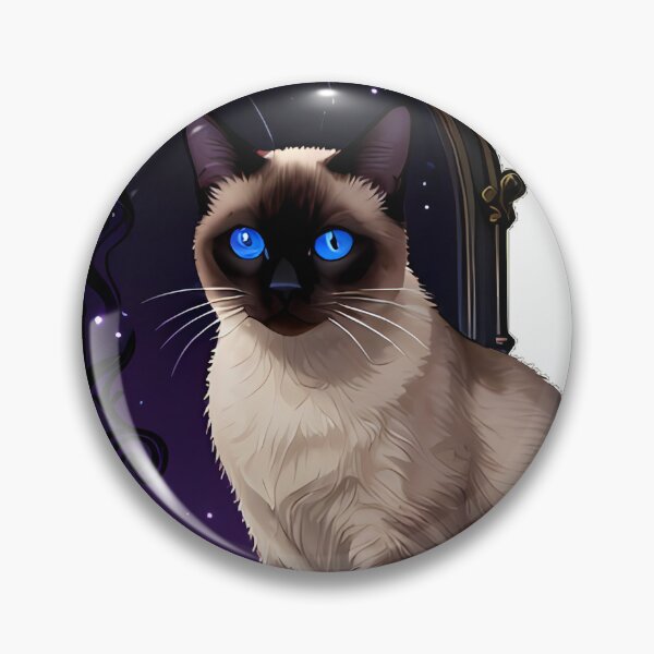 Item preview, Gothic Siamese Cat Dark Void Portal Mirror designed and sold by IllumeInk.
