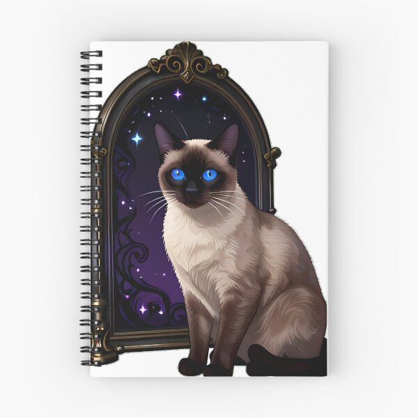 Item preview, Gothic Siamese Cat Dark Void Portal Mirror designed and sold by IllumeInk.