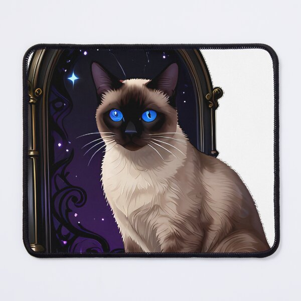 Item preview, Gothic Siamese Cat Dark Void Portal Mirror designed and sold by IllumeInk.