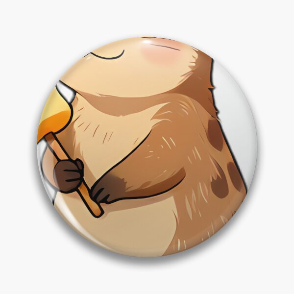 Item preview, Cute Meerkat with Golden Marshmallow Skewer designed and sold by pumsquare.