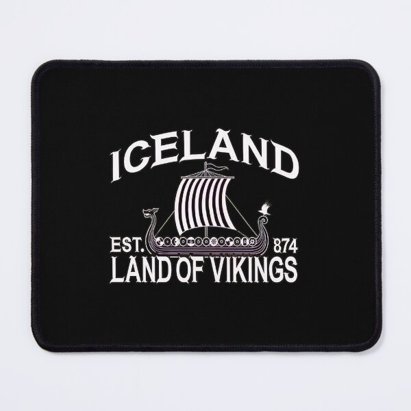 Item preview, Iceland Land of Vikings Est 874 Viking Ship Graphic designed and sold by alawdihyxiong.