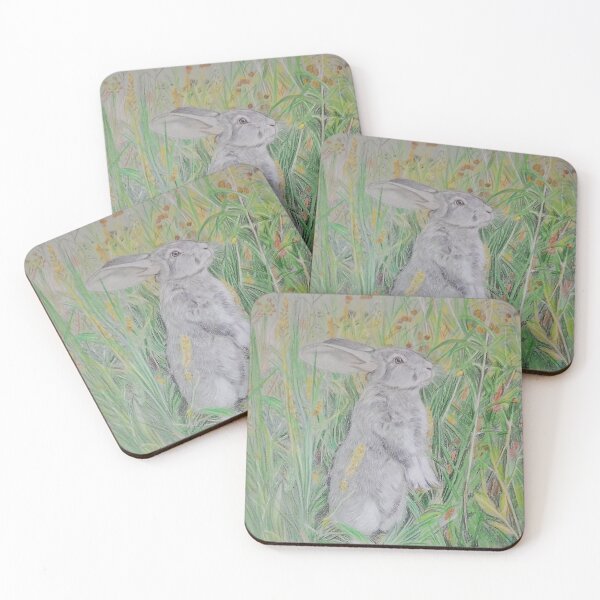 Item preview, Rabbit in the field  designed and sold by ArtbyAiste.