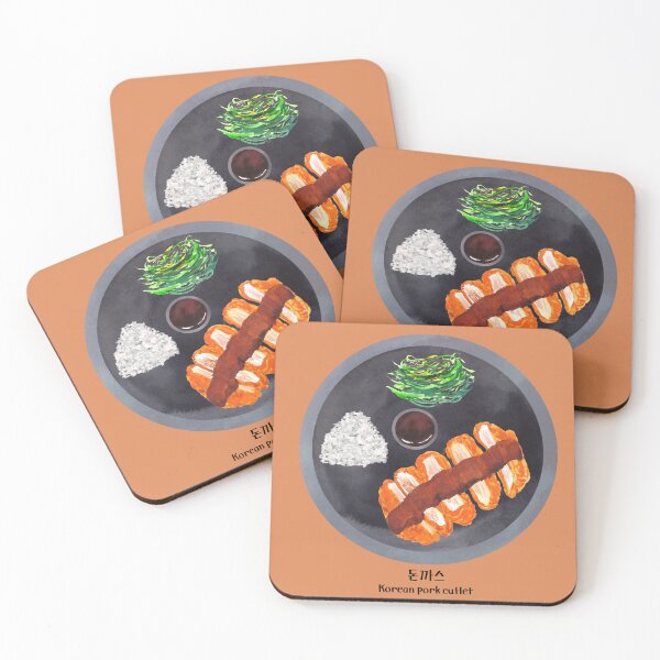 Item preview, Watercolor  Pork Cutlet Set designed and sold by Rin_Art.