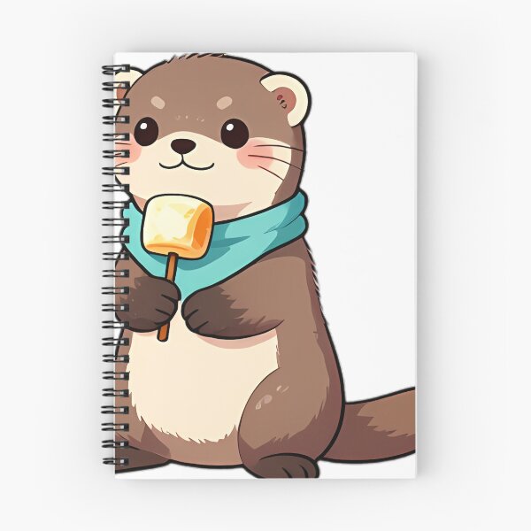 Item preview, Cute Ferret with Campfire Marshmallow Treat designed and sold by pumsquare.