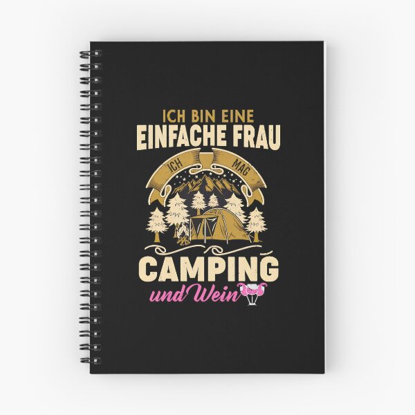 Item preview, Ich mag Camping und Wein German Simple Woman Camping Design designed and sold by strohtimiklas.