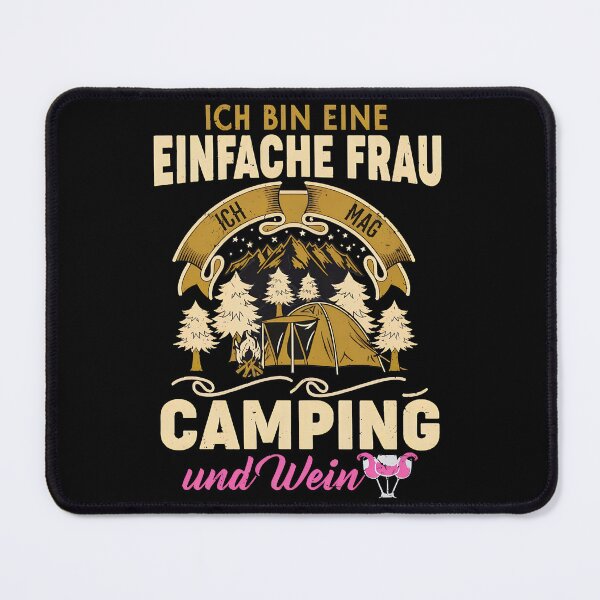 Item preview, Ich mag Camping und Wein German Simple Woman Camping Design designed and sold by strohtimiklas.