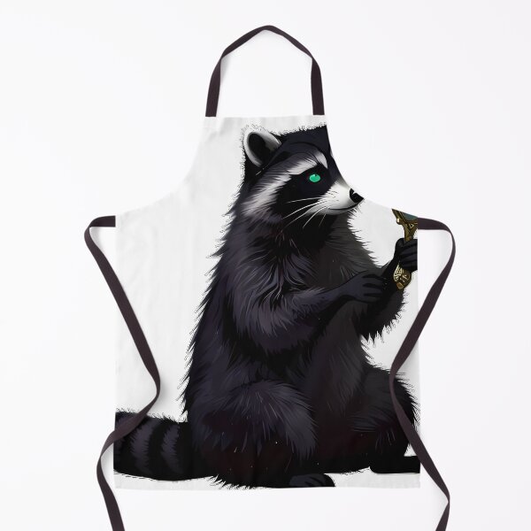 Item preview, Gothic Raccoon Antique Handheld Mirror designed and sold by IllumeInk.