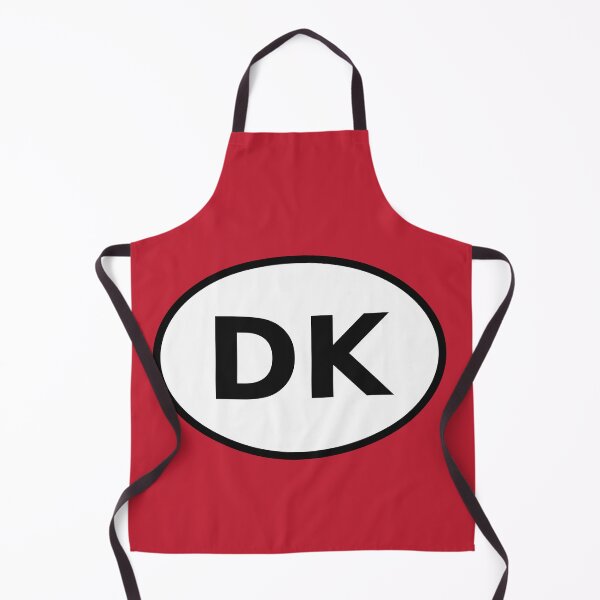 Aperçu de l'œuvre Autocollant ovale international Danemark DK · Identité visuelle minimaliste scandinave pour les voyages créée et vendue par The Digital Compass.