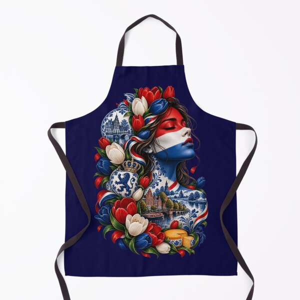 Item preview, Netherlands Dutch Spirit – Tulip Woman Amsterdam Red White Blue Art designed and sold by ujjawal.