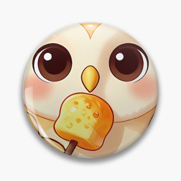 Item preview, Cute Barn Owl Chick with Marshmallow Skewer designed and sold by pumsquare.