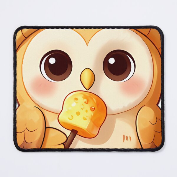 Item preview, Cute Barn Owl Chick with Marshmallow Skewer designed and sold by pumsquare.