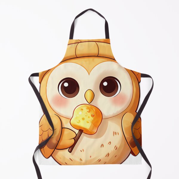 Item preview, Cute Barn Owl Chick with Marshmallow Skewer designed and sold by pumsquare.