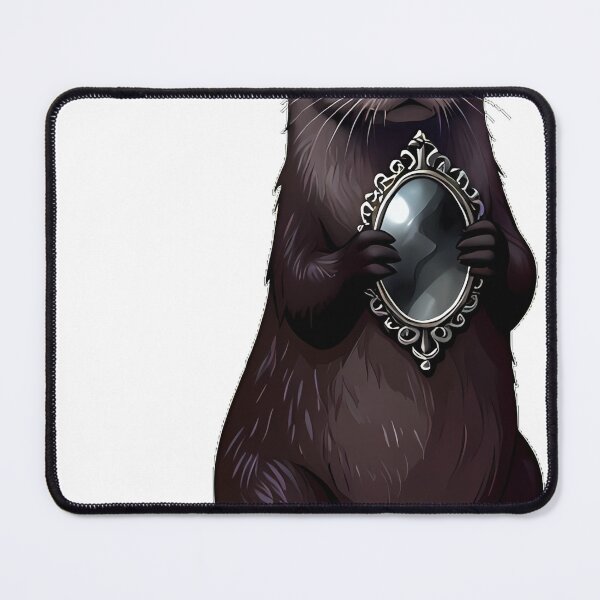 Item preview, Gothic Otter Antique Waterdrop Mirror designed and sold by IllumeInk.