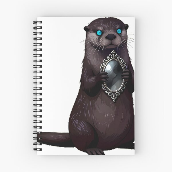 Item preview, Gothic Otter Antique Waterdrop Mirror designed and sold by IllumeInk.