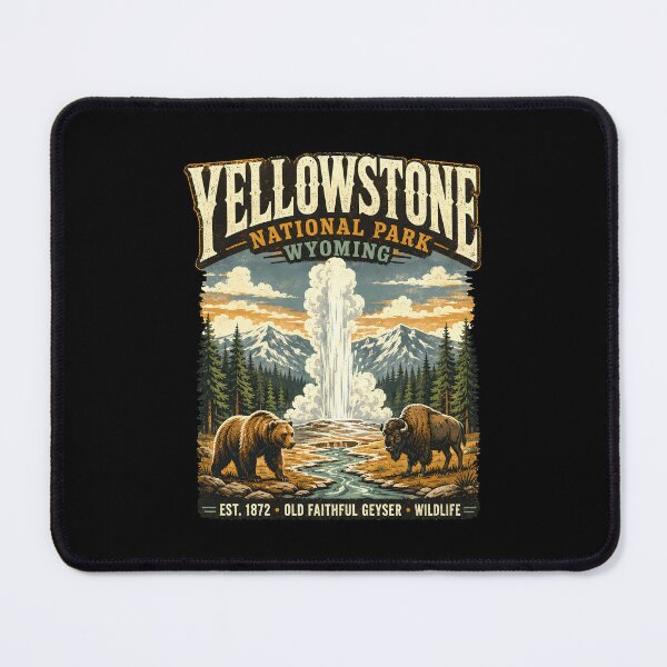 Item preview, Yellowstone National Park Wyoming Bison Geyser designed and sold by lorna-saway.