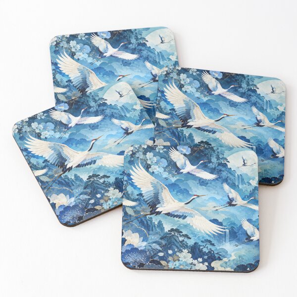 Item preview, Cranes in a dreamlike landscape designed and sold by Sigtrix.