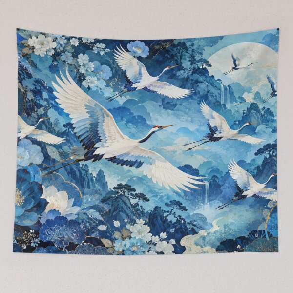 Item preview, Cranes in a dreamlike landscape designed and sold by Sigtrix.