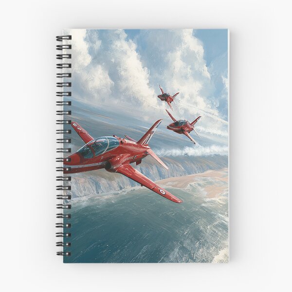 Item preview, Red Arrows Formation Over the Coast designed and sold by Skyframe Aviation.