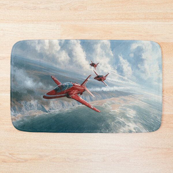 Item preview, Red Arrows Formation Over the Coast designed and sold by Skyframe Aviation.