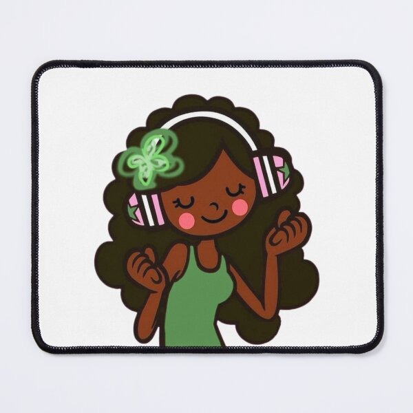 Item preview, Cute girl listening to music designed and sold by j00lish.