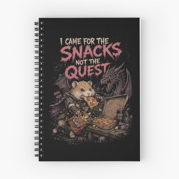 Item preview, Came For The Snacks Not The Quest Funny Hamster Knight Pizza Dragon Fantasy Tabletop RPG designed and sold by Yellowriversss.