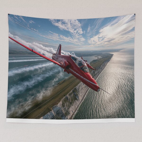 Item preview, Red Arrows Over Britain's Coastline designed and sold by Skyframe Aviation.