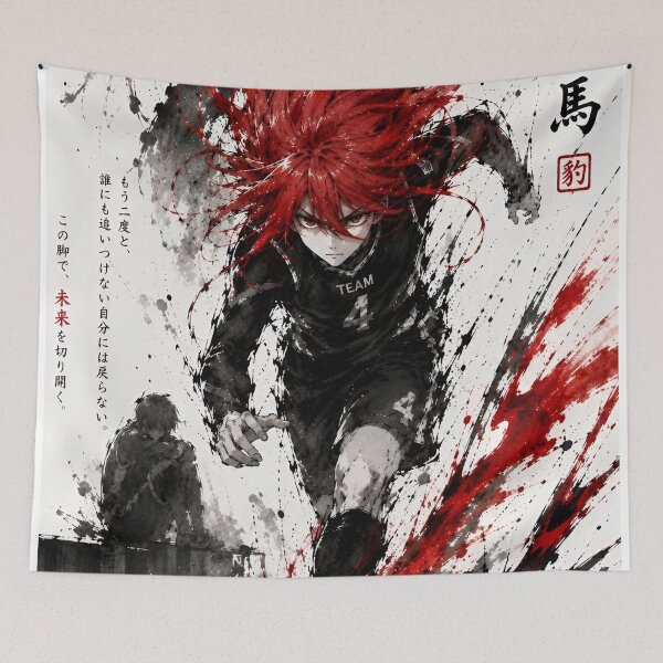 Item preview, Chigiri Hyoma Red Speed Football Anime Manga Art designed and sold by Dyan4.