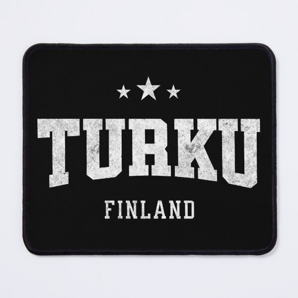 Item preview, Turku Finland Vintage Varsity Distressed Retro College Travel Design designed and sold by NiceTeeClub.